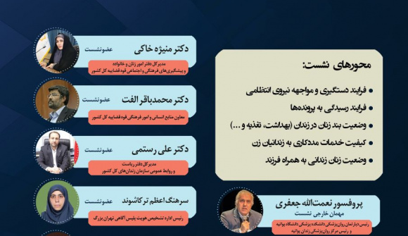 نشست بین المللی حل مسائل کشور« بررسی مسائل و مشکلات زنان زندانی در طی فرایند دادرسی کیفری و تحمل حبس»