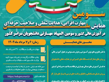 برگزاری سومین المپیاد ملی مهارت دانشجویان