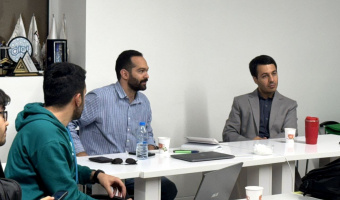 بازدید دکتر محسن روشنانیان و تیم دانشجویی از مرکز نوآوری و شتابدهی جهش